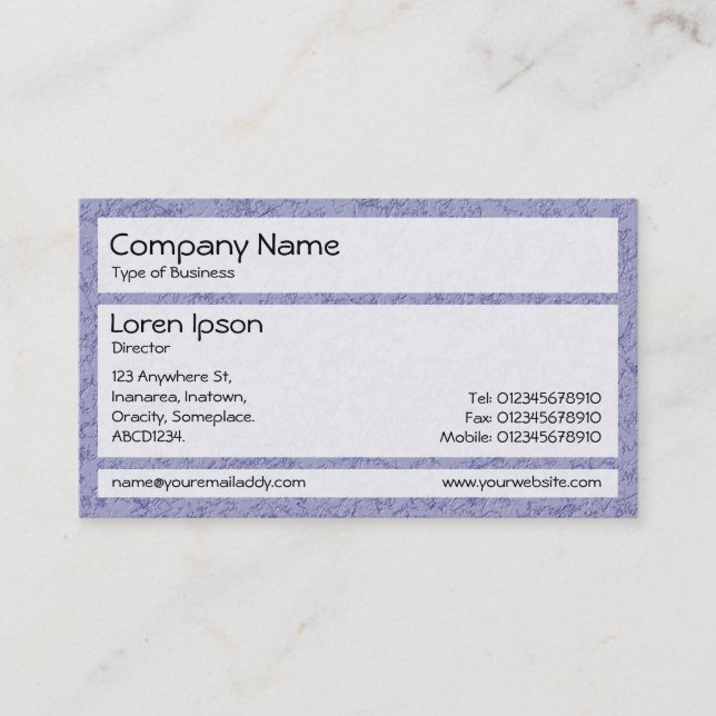 Panels 02 - Blue Grey Stucco Business Card (Front)