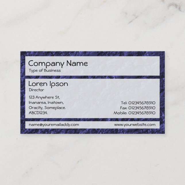 Panels 02 - Coal Face Business Card (Front)
