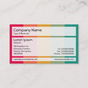 Panels 02 - Colour Bands 01 Business Card