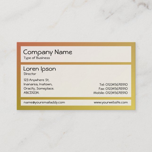 Panels 02 - Colour Blend Business Card (Front)