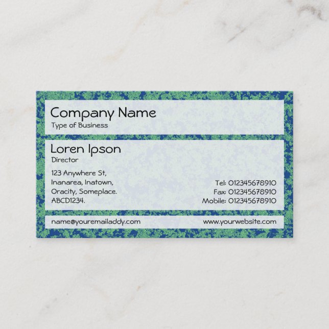 Panels 02 - Green Mineral Business Card (Front)