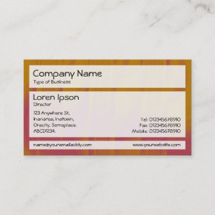 Panels 02 - Red and Orange Bands Business Card