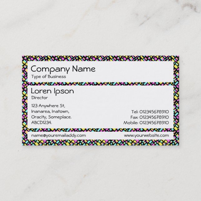 Panels - Abstract Squares Business Card (Front)