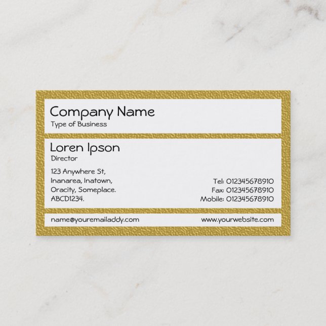 Panels - Amber Plastic Chair Business Card (Front)