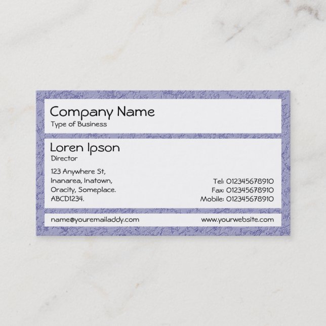 Panels - Blue Grey Stucco Business Card (Front)