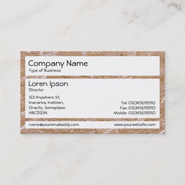 Panels - Chipboard Business Card (Front)