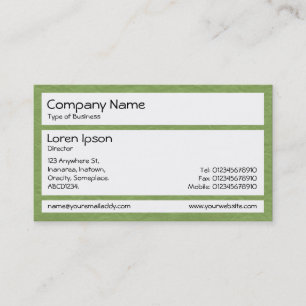 Panels - Creased Paper Avocado Business Card