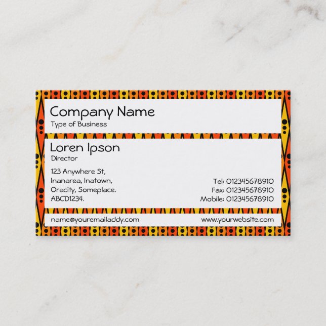 Panels - Geometric Pattern Business Card (Front)