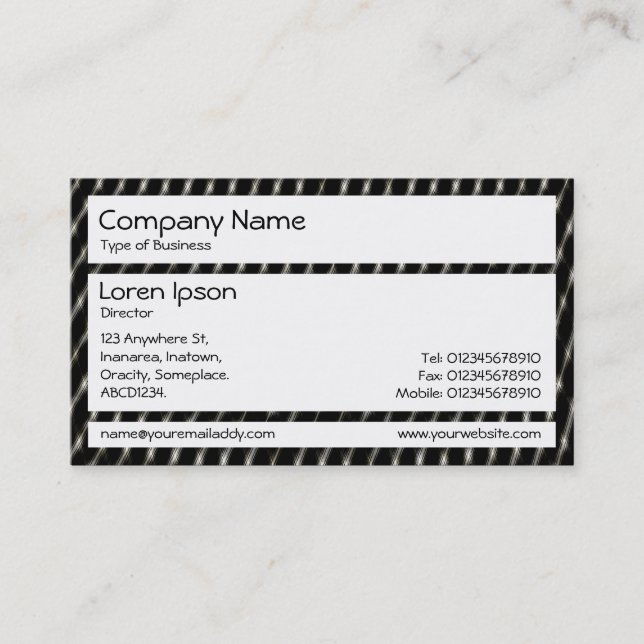 Panels - Metallic Mesh Business Card (Front)