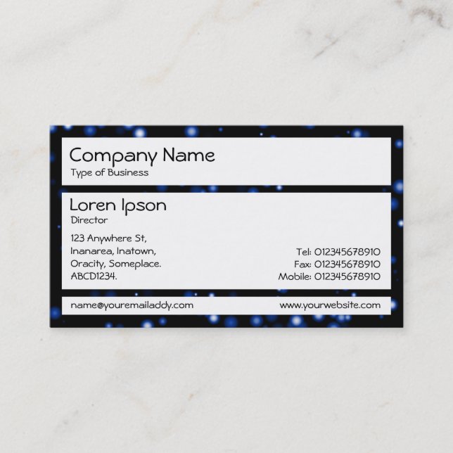 Panels - Misty Constellation Business Card (Front)
