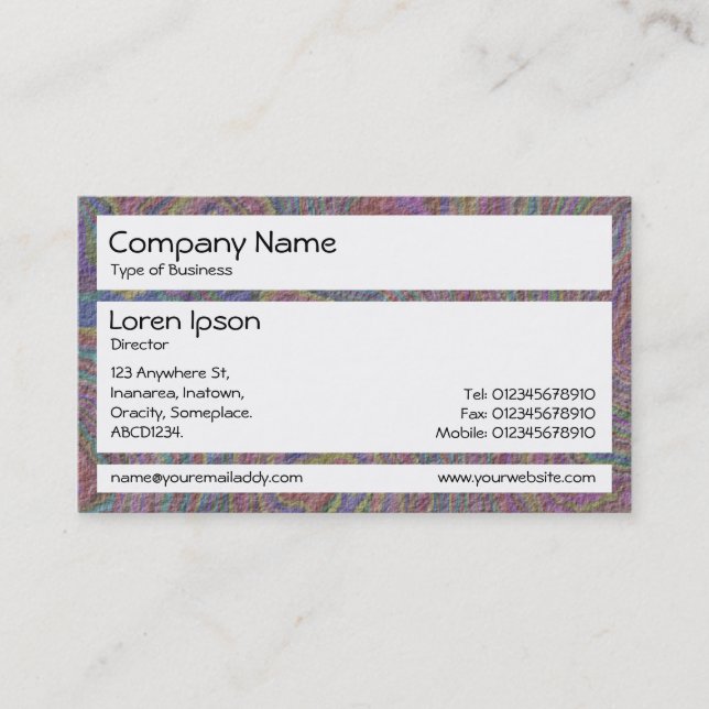 Panels - Psychadelic Rock Business Card (Front)