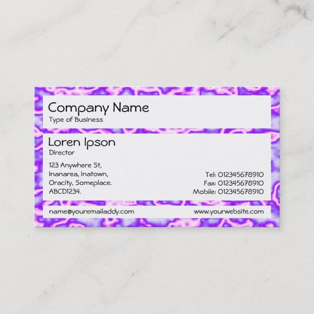Panels - Purple Plasma Business Card (Front)