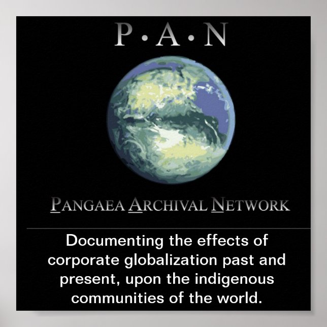 Pangaea Archival Network's Poster (Front)