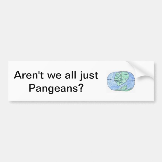 Pangea Bumper Sticker (Front)