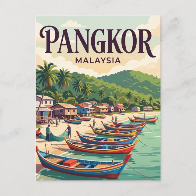 Pangkor Island Malaysia Postcard (Front)