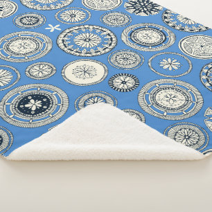 pango blue sherpa blanket