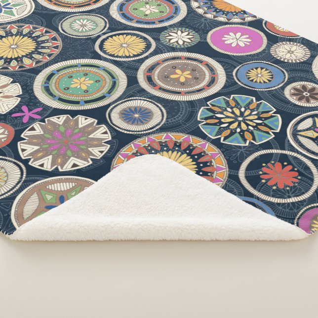pango mandala echo sherpa blanket (3/4)