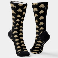 Pangolin Animal Art Black