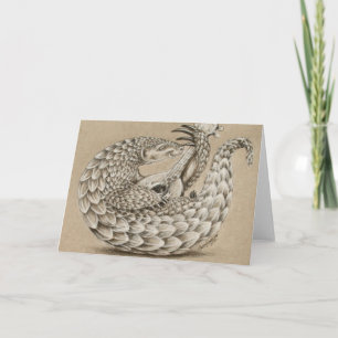 Pangolin by TACS greeting card
