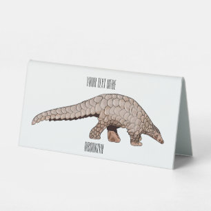 Pangolin cartoon illustration
