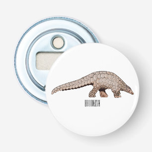 Pangolin cartoon illustration bottle opener
