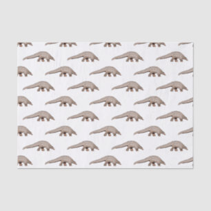 Pangolin cartoon illustration tissue paper