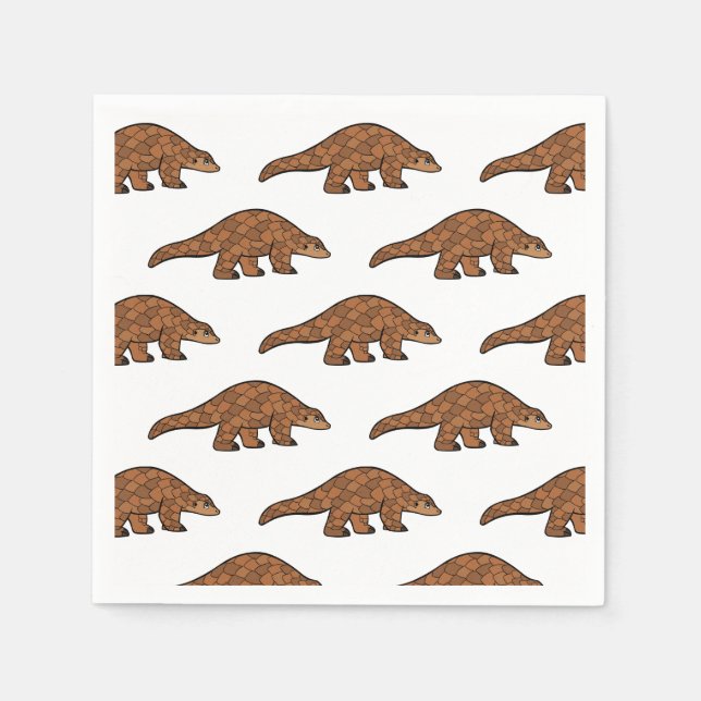 Pangolin Cartoon Napkin (Front)