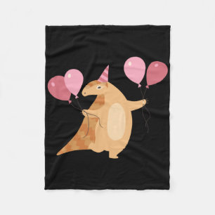 Pangolin Celebrating Sticker  Fleece Blanket