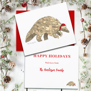 Pangolin Cute Santa Endangered Species Budget