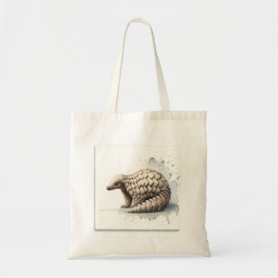 Pangolin Elegance AREF283 - Watercolor Tote Bag