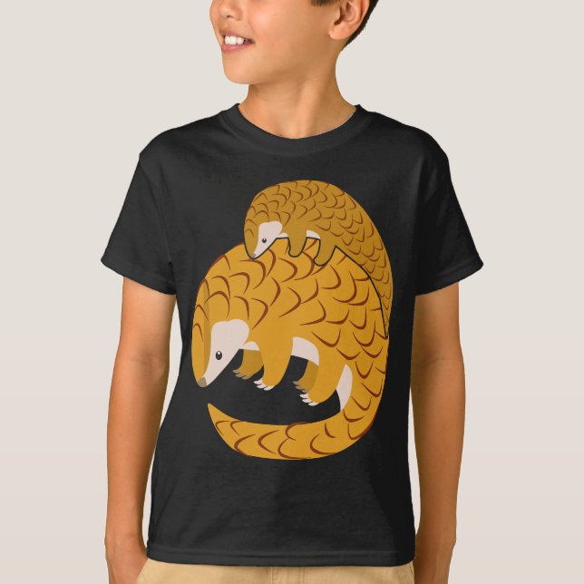 Pangolin Funny Mother And Family Matching T-Shirt (Front)