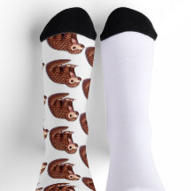 Pangolin Mascot Socks