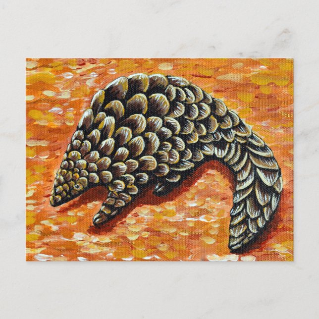 Pangolin Painting Postcard (Front)