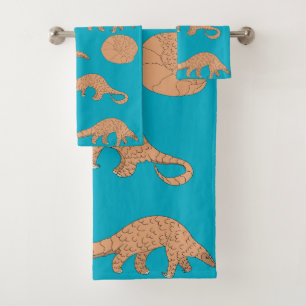 Pangolins Bath Towel Set