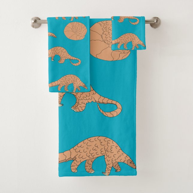 Pangolins Bath Towel Set (Insitu)