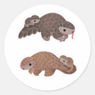 Pangolins - dark Sticker