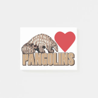 Pangolins-Heart Post-it Notes