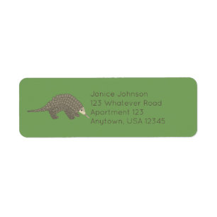 Pangolins Return Address Labels