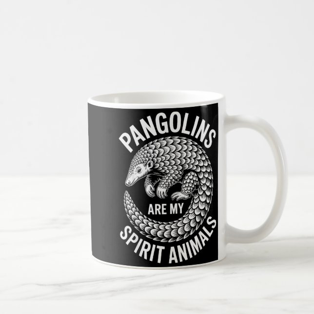 Pangolins Srit Animals Funny Pangolin  Coffee Mug (Right)