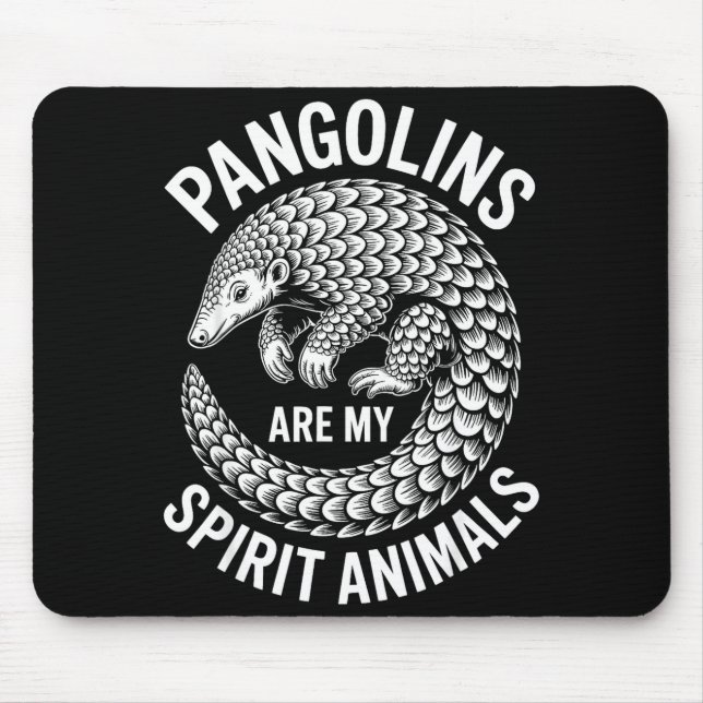 Pangolins Srit Animals Funny Pangolin  Mouse Mat (Front)
