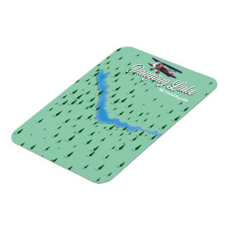 pangong lake Himalayas map Magnet