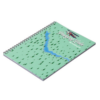 pangong lake Himalayas map Notebook