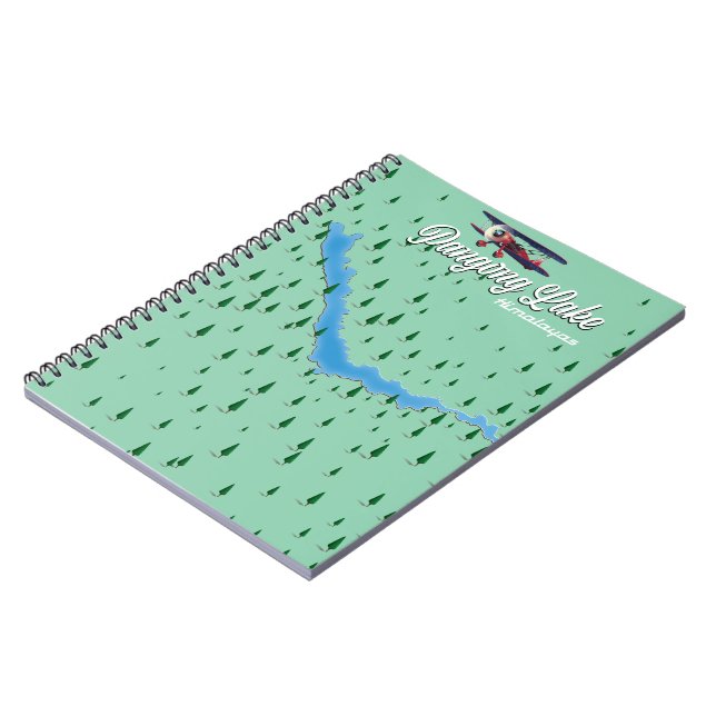 pangong lake Himalayas map Notebook (Left Side)