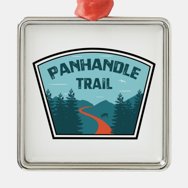 Panhandle Trail Metal Tree Decoration (Front)
