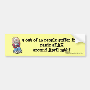 Panic aTAX! Bumper Sticker