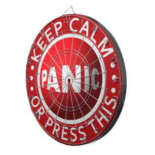 Panic Button dart board