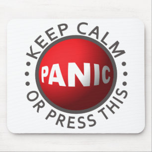 Panic Button mousepad
