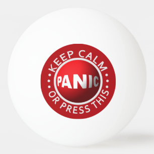 Panic Button ping pong balls