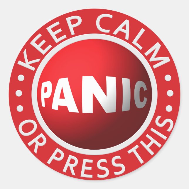 Panic Button stickers (Front)