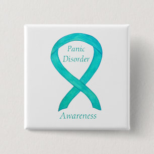 Panic Disorder Awareness Ribbon Custom Pins